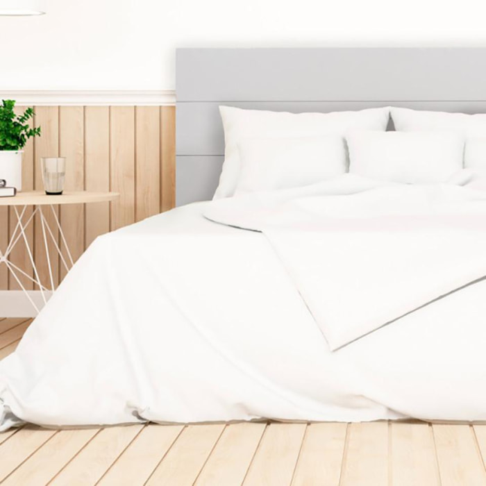 Tête de lit en bois massif gris clair de différentes tailles