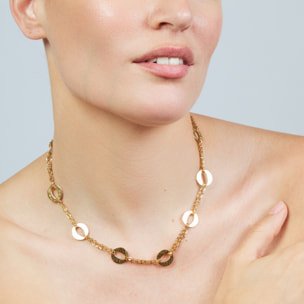 Collar acabado en oro amarillo de 18k