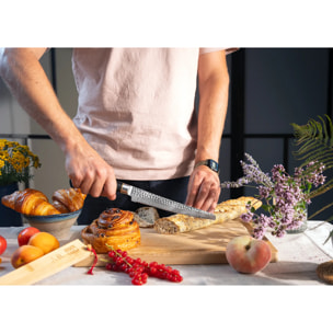 Coltello da Pane | Lama 200 mm | Acciaio Inossidabile Giapponese San-Mai