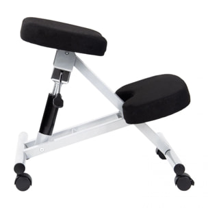 Silla ergonómica Ergochair negro aluminio Negro - Aluminio