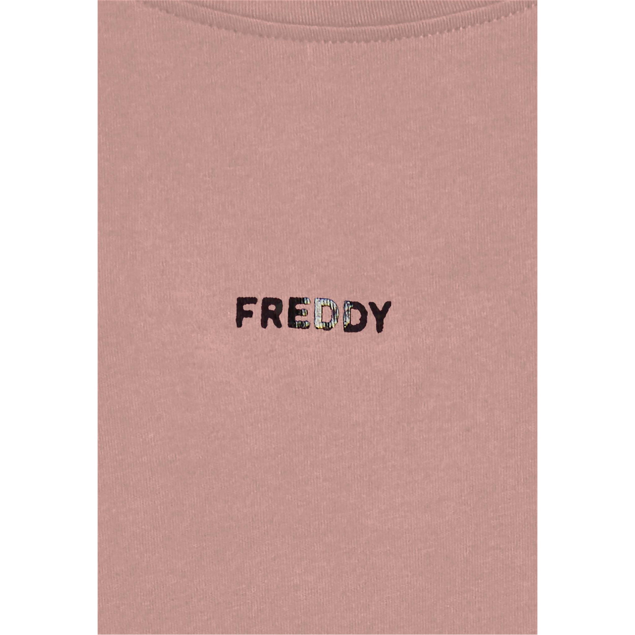 T-shirt donna con stampa sulle spalle