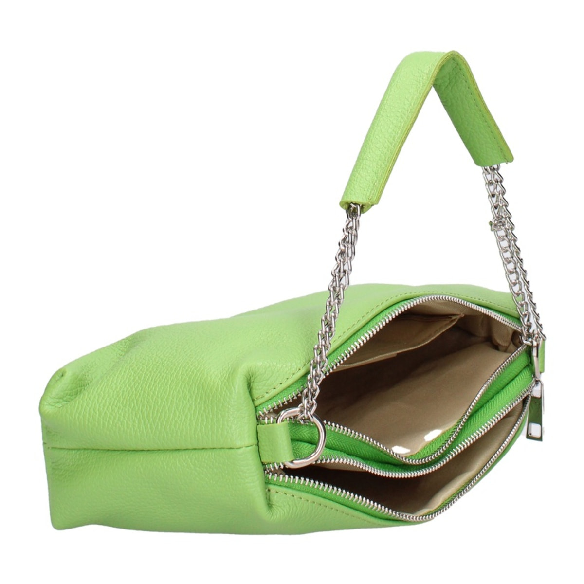 Borsa a spalla da donna - Modello False - Vera pelle - 26.0 x 14.0 x 9.0 cm