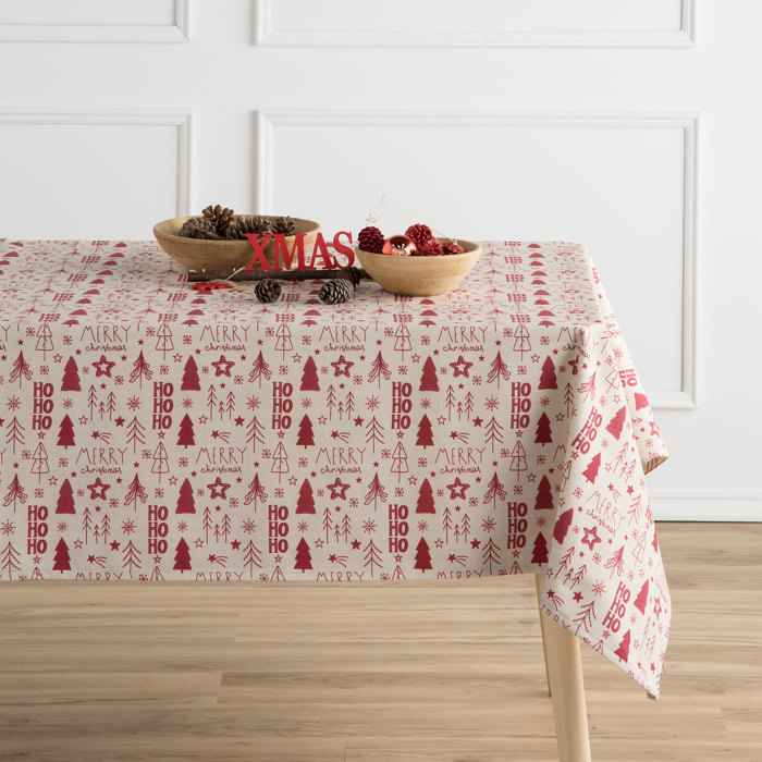 Nappe anti-tâches 100% coton HOHO ROUGE
