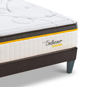 Matelas Hybride Bellecour 3.0, Soutien Ferme, 30 cm, Ressorts Ensachés & Mémoire de Forme