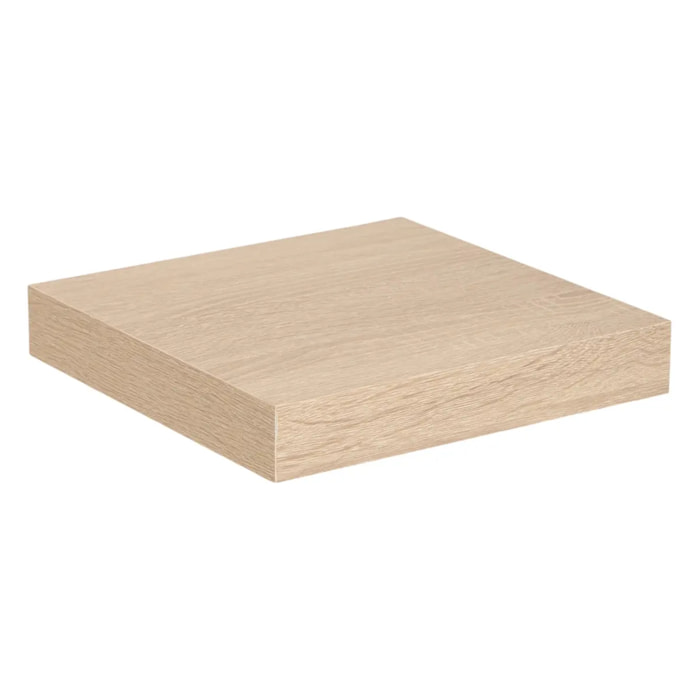 Étagère murale "Fixy" 23,5cm effet bois naturel