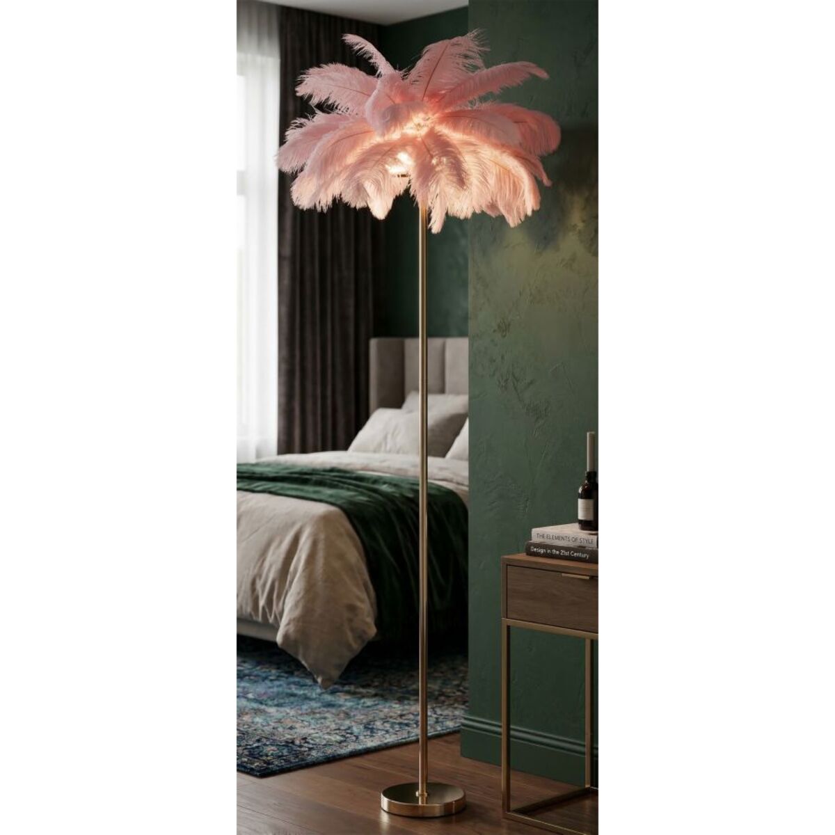 LAMPADA DA TERRA PALM ROSA CM Ø 55X160