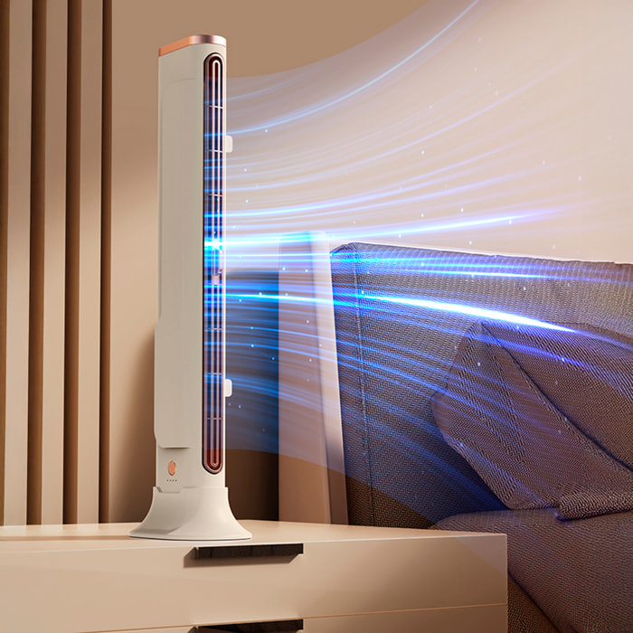 Ventilador de sobremesa, doble posicionamiento con 3 velocidades.