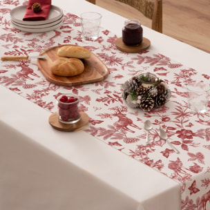 Chemin de table RUDOLPH ROUGE