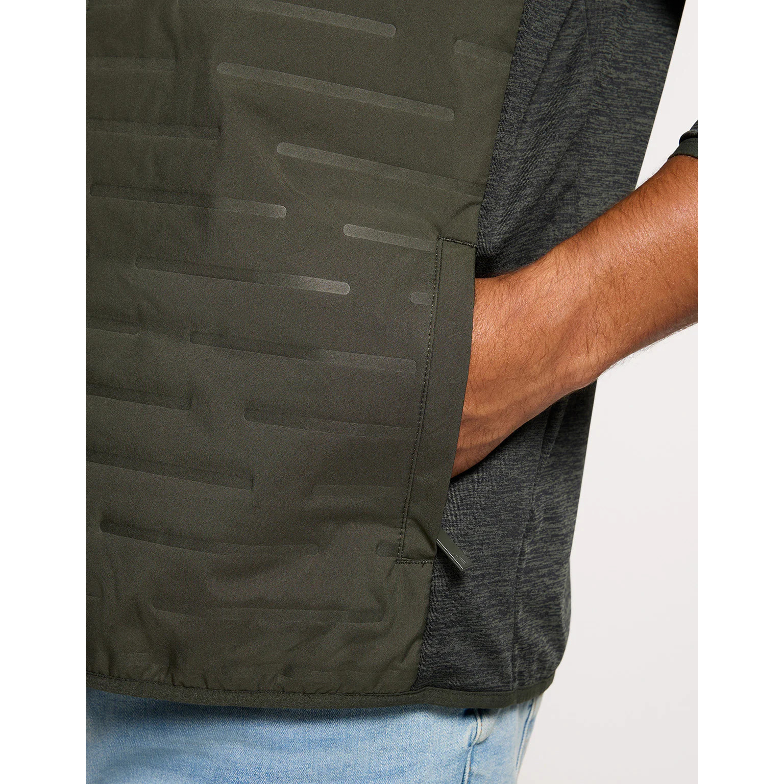 Chaqueta Ligera con Cremallera Caqui - Phu