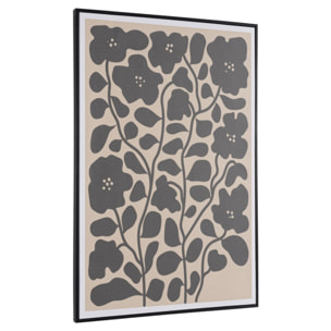 HOMER - Décoration murale D - 63x93cm en papier japonais, cadre noir