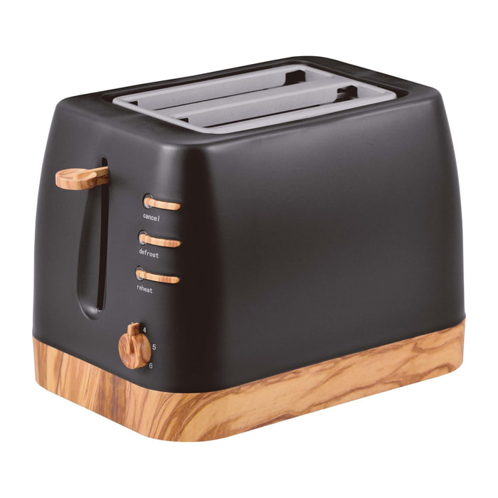 Tostadora olivar para 2 rebanadas 870w con 6 niveles de tostado