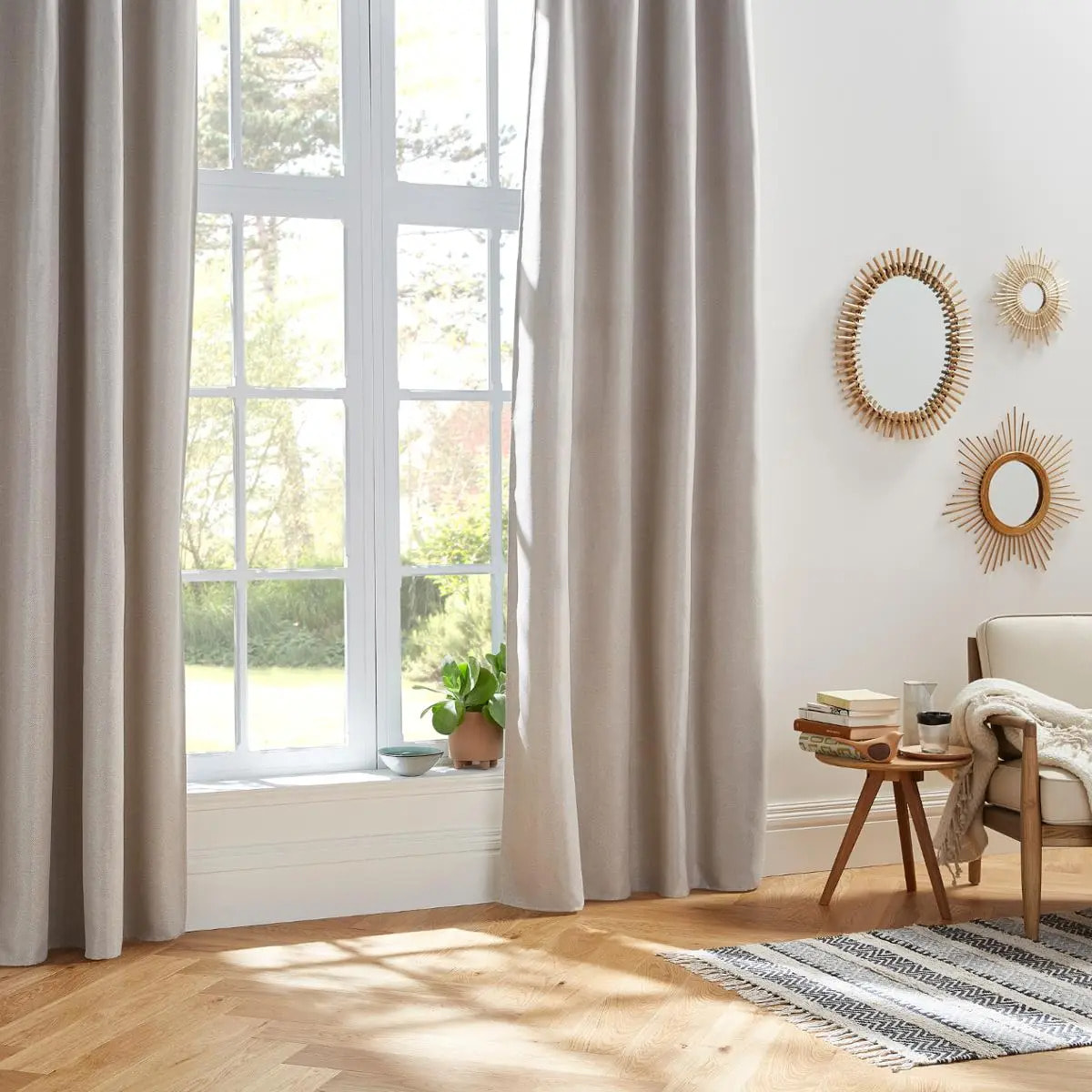 Rideau occultant "Elena" beige 140x260cm