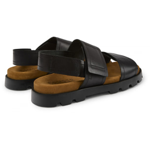 Sandalias - CAMPER Brutus - Negro - Cuero liso