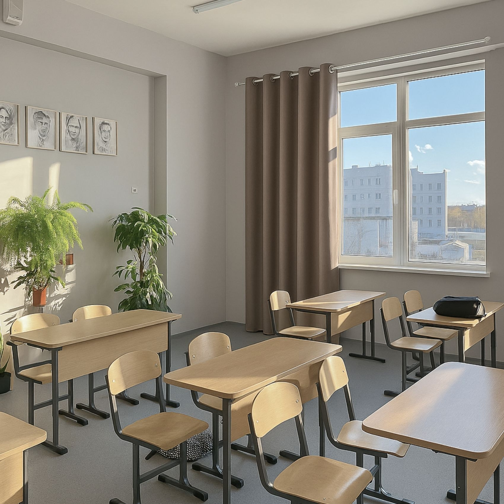 Rideau occultant ignifugé M1 non feu - Taupe