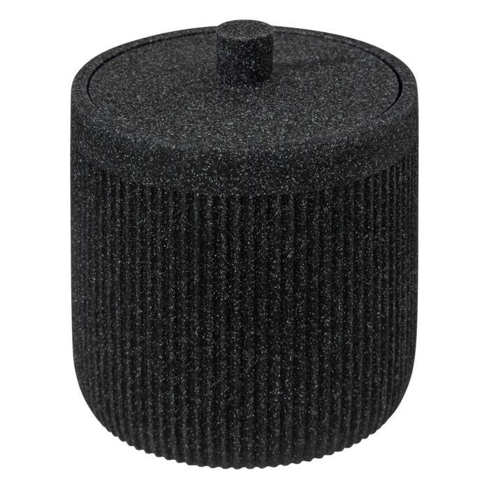 Pot à cotons "Onyx" ardoise