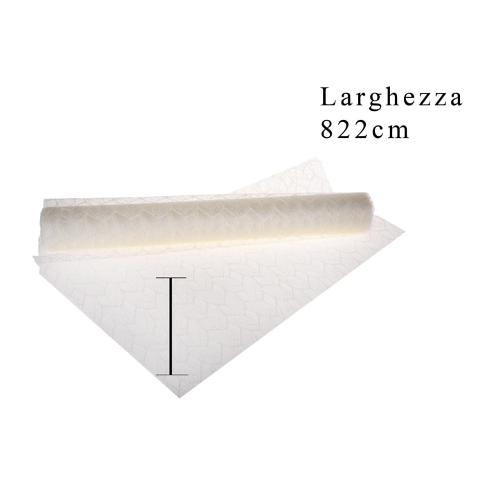 Bobina Bello. Lunghezza 822 Cm - Pezzi 1 - 822X53X0,1cm - Colore: Bianco - Bianchi Dino - Decorazioni Varie