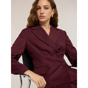Motivi - Blazer doppiopetto con bottoni foderati - Bordeaux