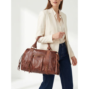Borsa a spalla da donna - Modello Clara - Vera pelle - 41.0 x 28.0 x 13.0 cm