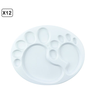 Pack 12 Uds. PALETA PIÉS DE BEBÉ 18 x 14.5 cm