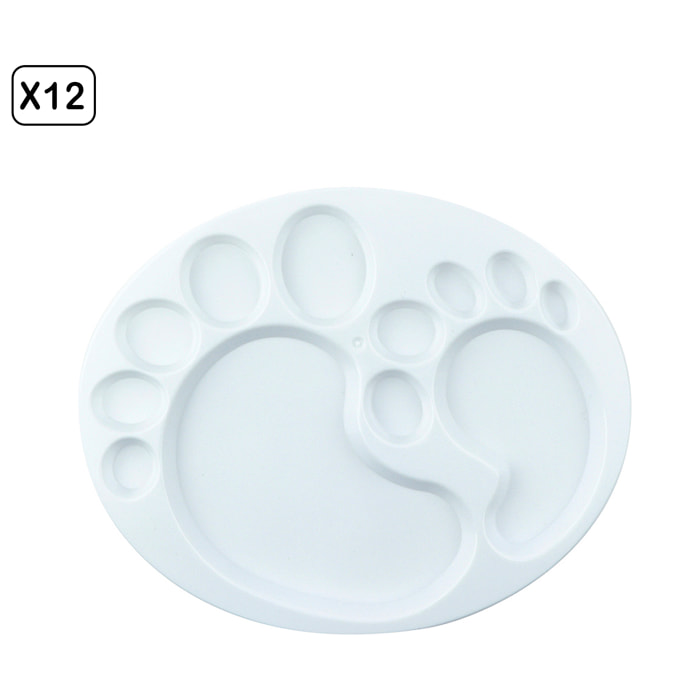 Pack 12 Uds. PALETA PIÉS DE BEBÉ 18 x 14.5 cm