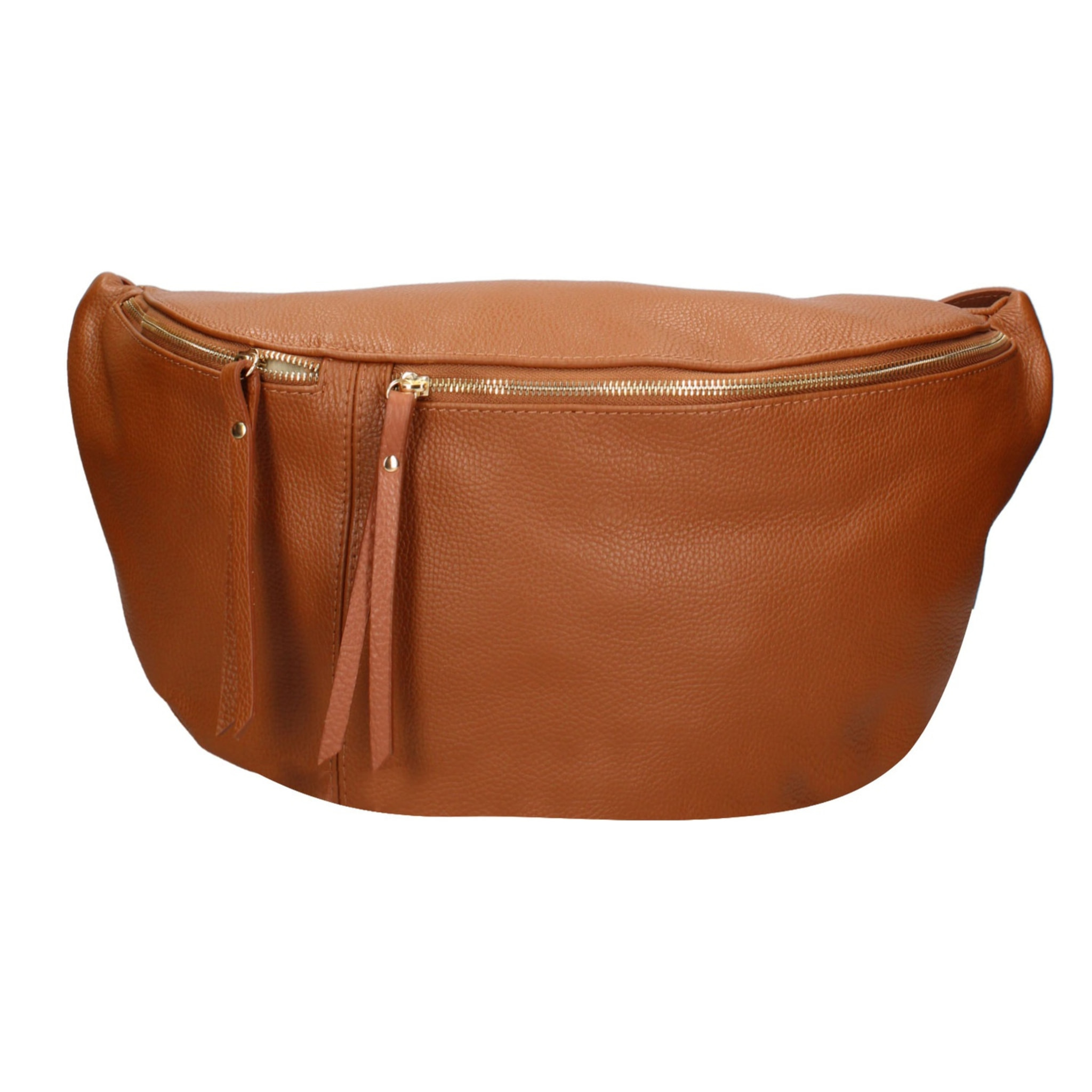 Borsa a tracolla da donna Made in Italy - Modello Caelia Plus - 100% pelle - 47.0 x 28.0 x 2.0 cm