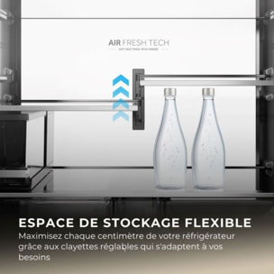Réfrigérateur multi portes HAIER HCR79F18CHMB