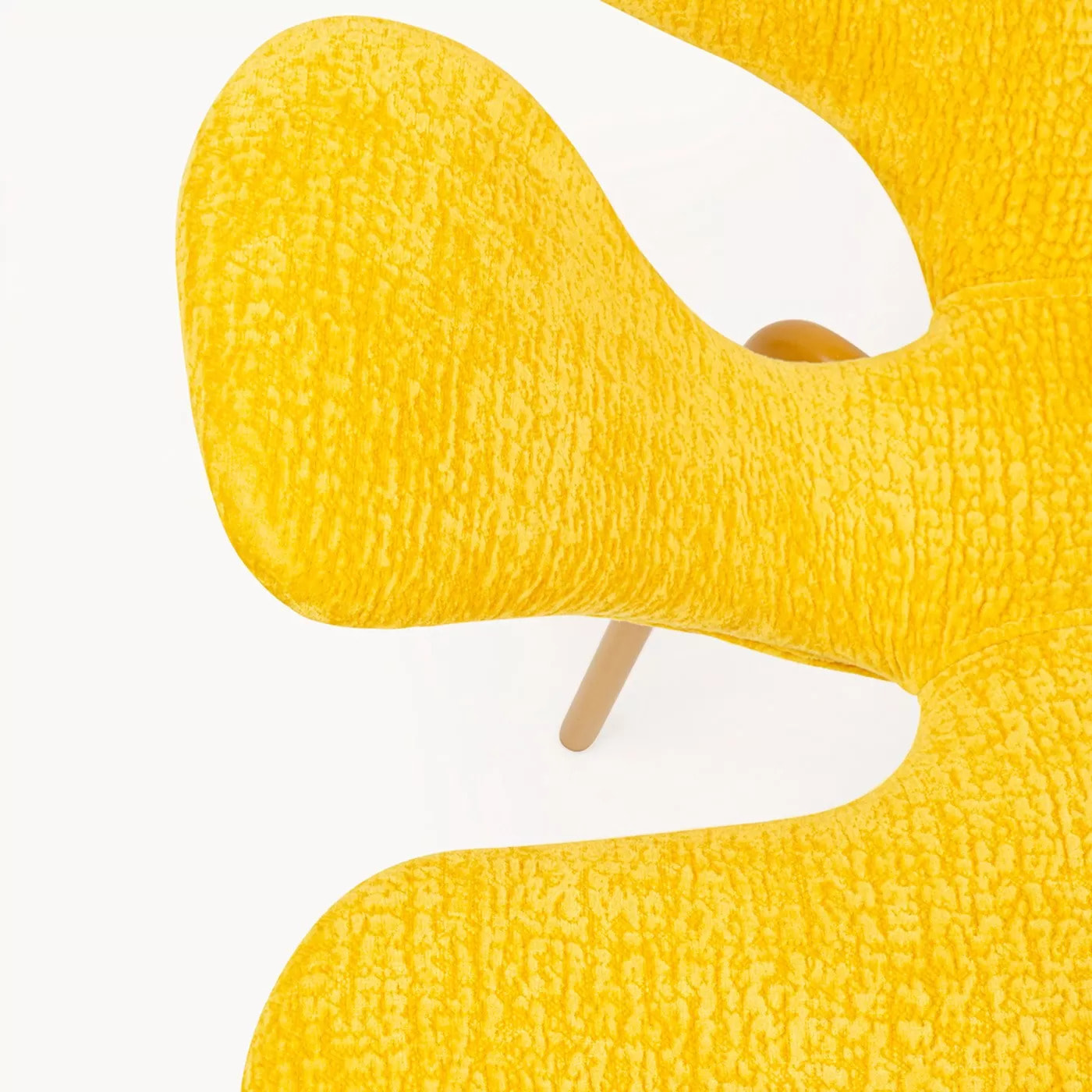 Chaise avec accoudoirs Soft Blossom jaune Kare Design