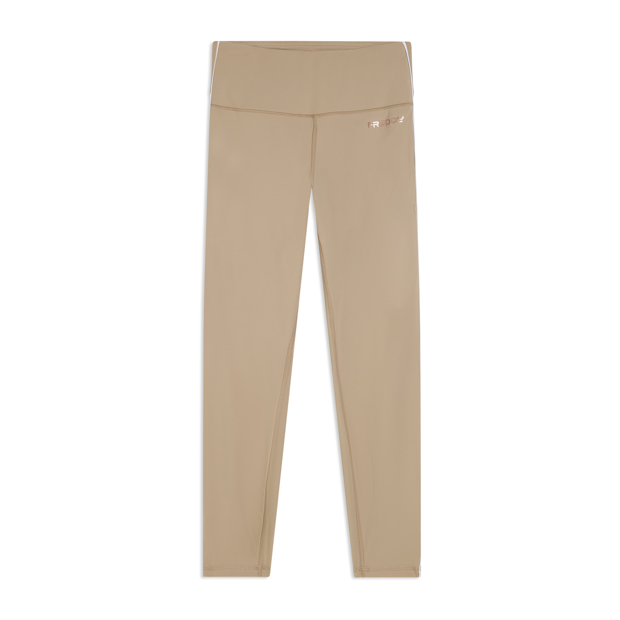 Leggings sport 7/8 vita super alta con profili a contrasto