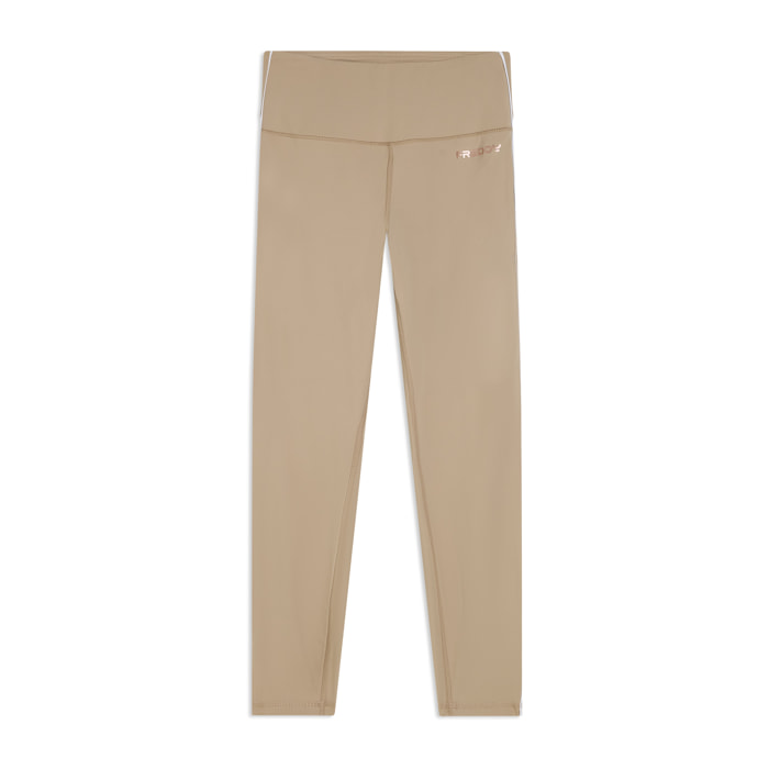 Leggings sport 7/8 vita super alta con profili a contrasto