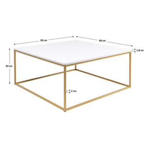 Table basse Key West blanche Kare Design