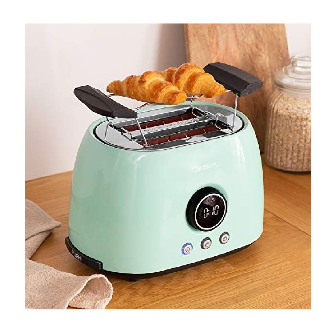 Cecotec Tostadora Digital ClassicToast 8000 Blue Double. 800 W 2 Ranuras extraan