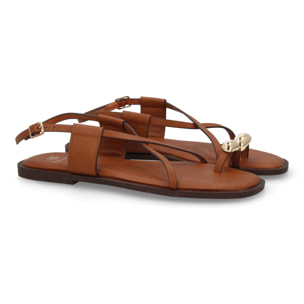 Sandalias Planas de Mujer, Diseño Comodo y Elegante con Cierre de Hebilla Ajustable