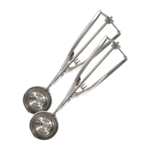 Set de 2 ustensiles de cuisine cuillère à glace inox Fackelmann Basic