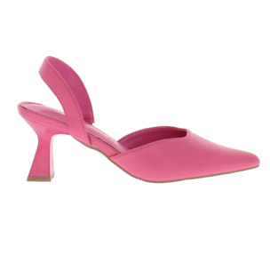 Marina Galanti Scarpe Donna Decollete Slingback Tacco 7 MG S24A003 Fuxia