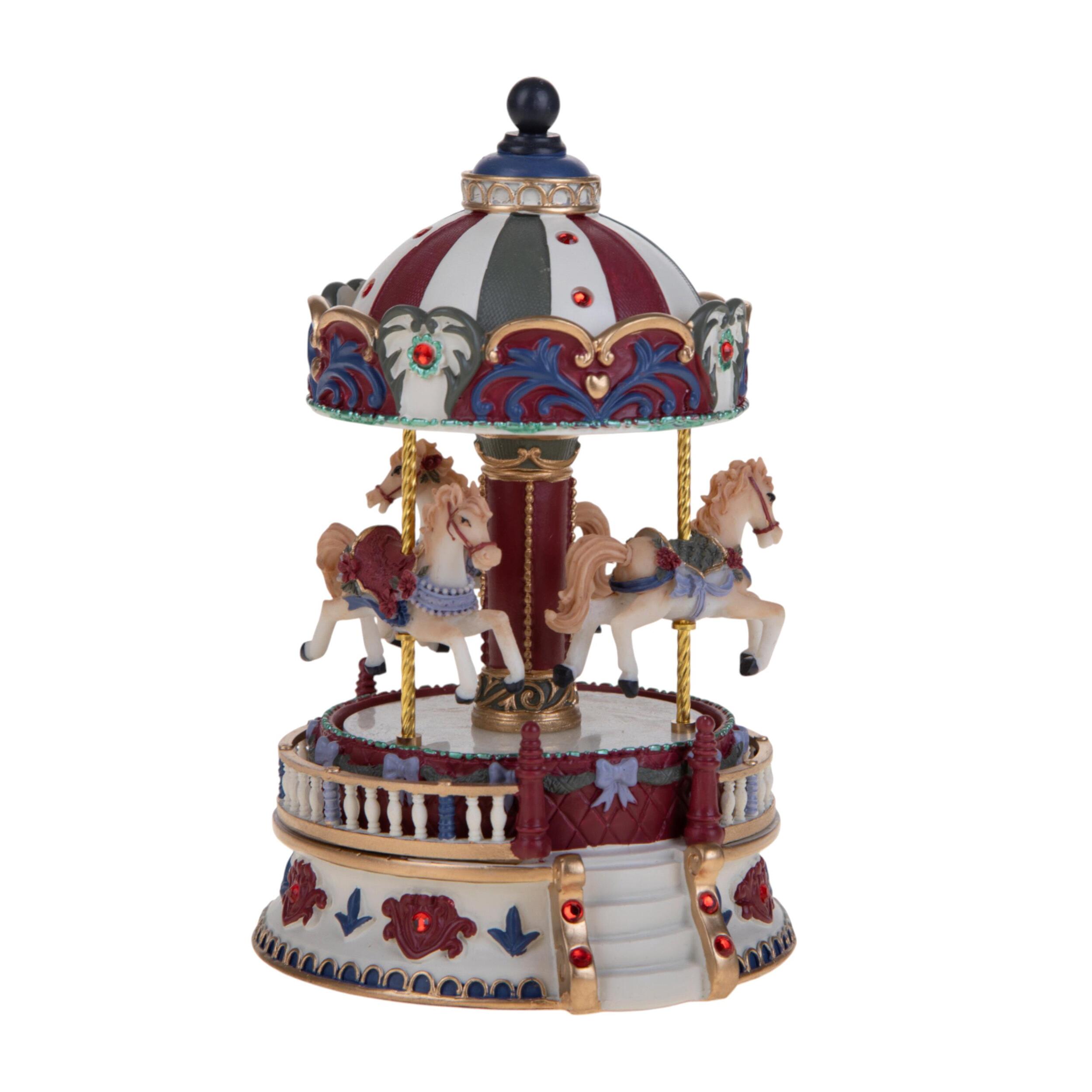 Carosello h19 cm con cavallini carillon - Pezzi 1 - ALTRO - Bianchi Dino SpA