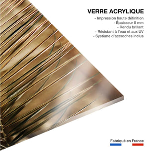 Tableau golden palm Tableau plexiglas