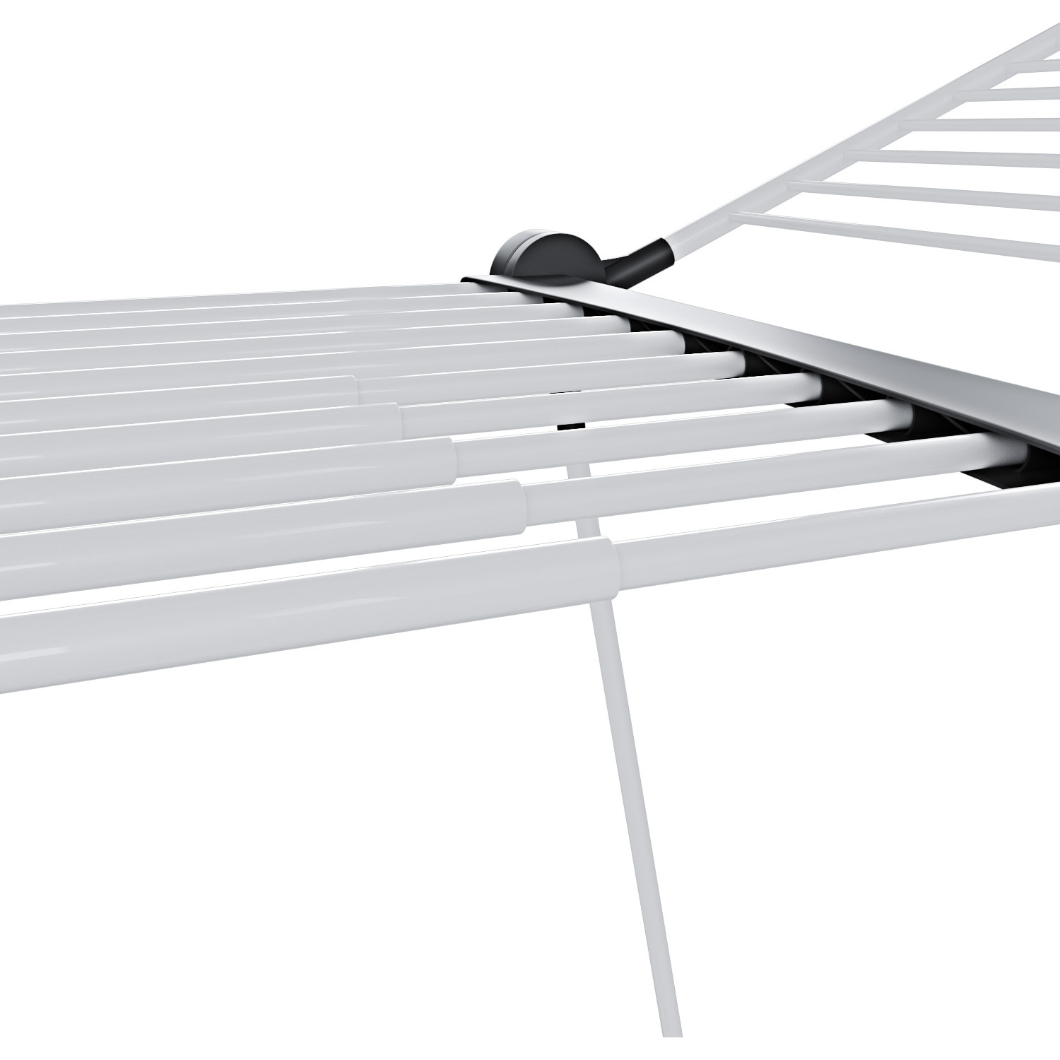 Stendibiancheria Estensibile Fino a 2 Metri Griglia Telescopica 30 M Stenditura Stendino Grande Con Ruote Richiudibile 218-300 x 55 x 126 cm Bianco