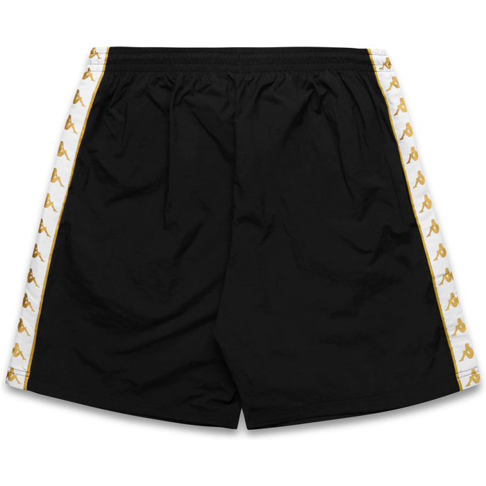 Kappa - Pantaloni Corti Uomo Nero - 222 Banda Nardo