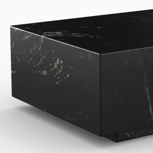 Table basse rectangulaire en marbre noir - Izaé