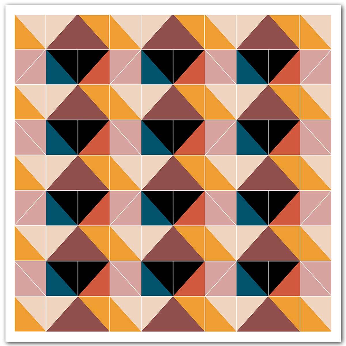 Affiche patchwork scandinave Affiche seule