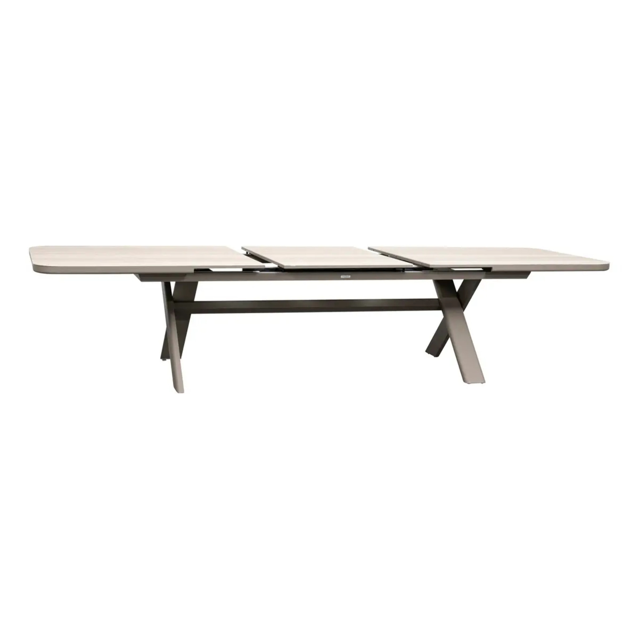 Table de jardin 12 places Volupty extensible argile