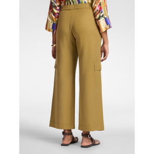 Elena Mirò - Cargo fluidi misto lyocell - Marrone