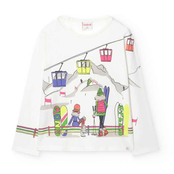 Camiseta punto elástico de niña -BCI