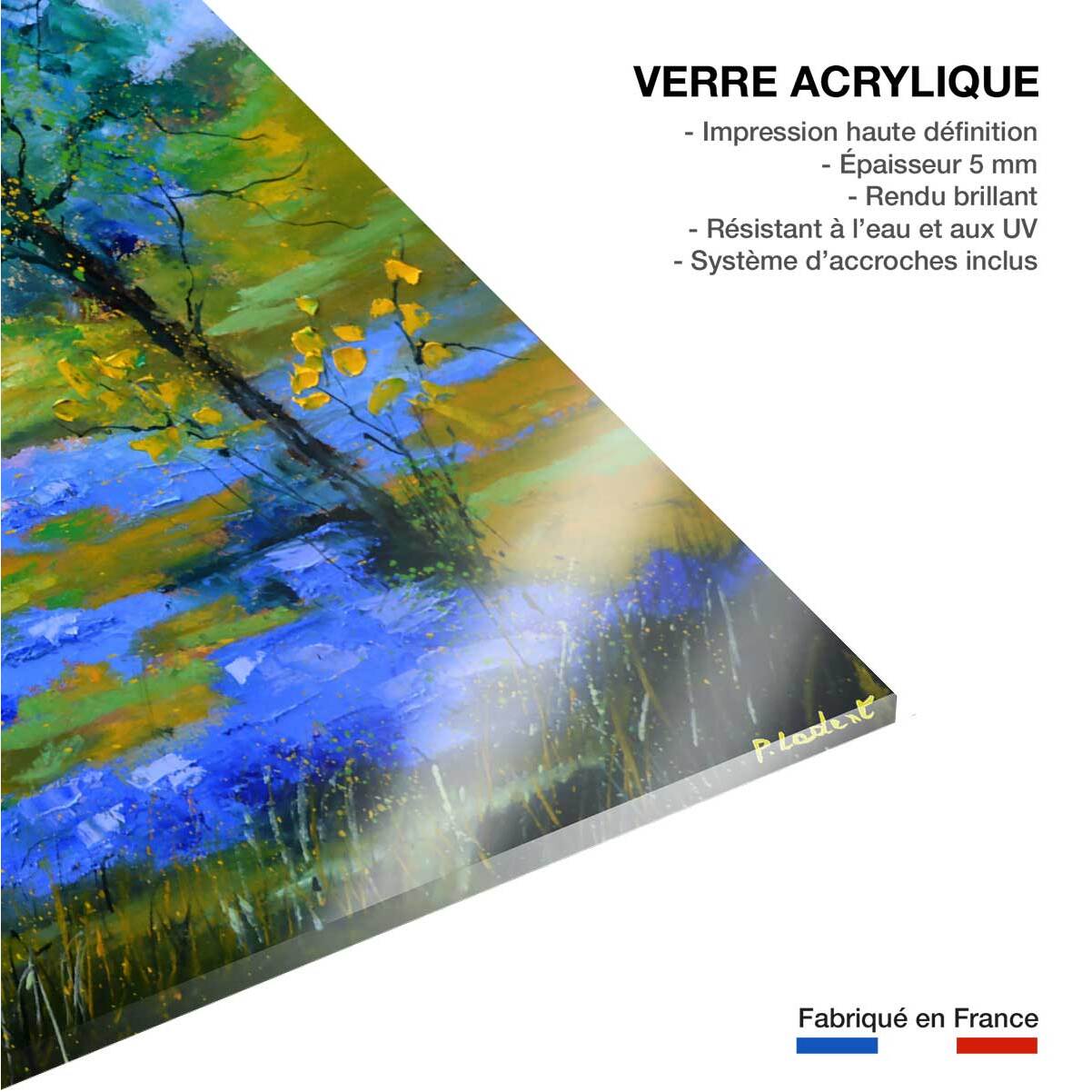 Tableau paysage flaque Tableau plexiglas