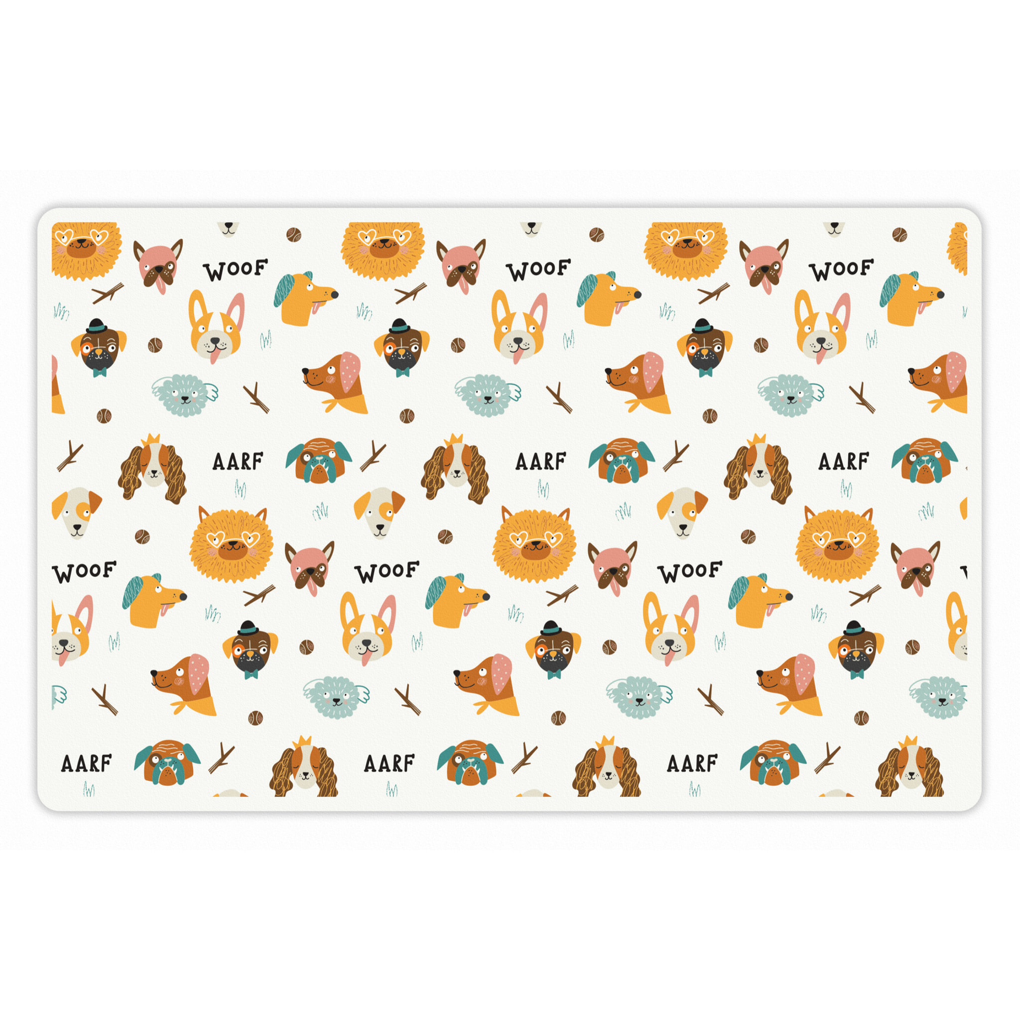 Alfombra de vinilo mascotas CERAMIKO, Woof 48x75 cm