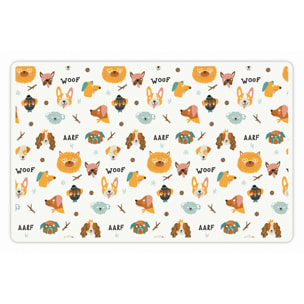 Alfombra de vinilo mascotas CERAMIKO, Woof 48x75 cm