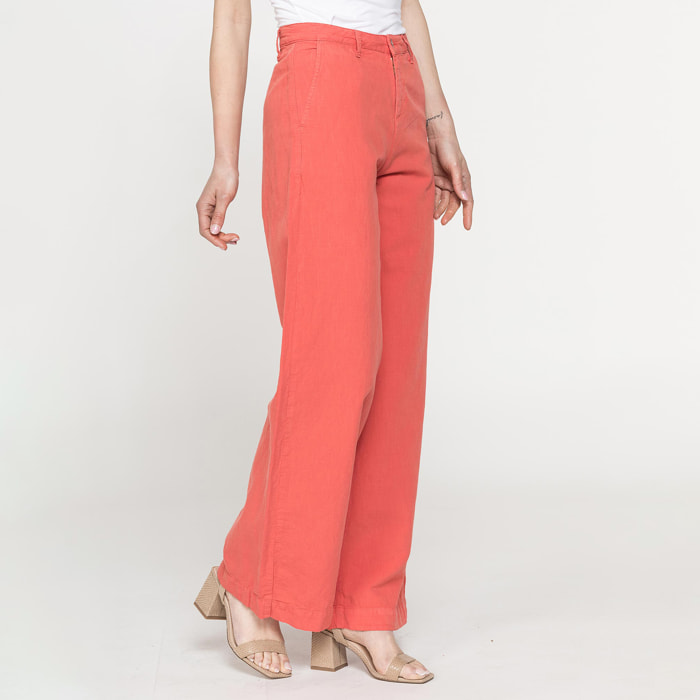 PANTALONE MOD.763 IN TESSUTO LINO COTONE