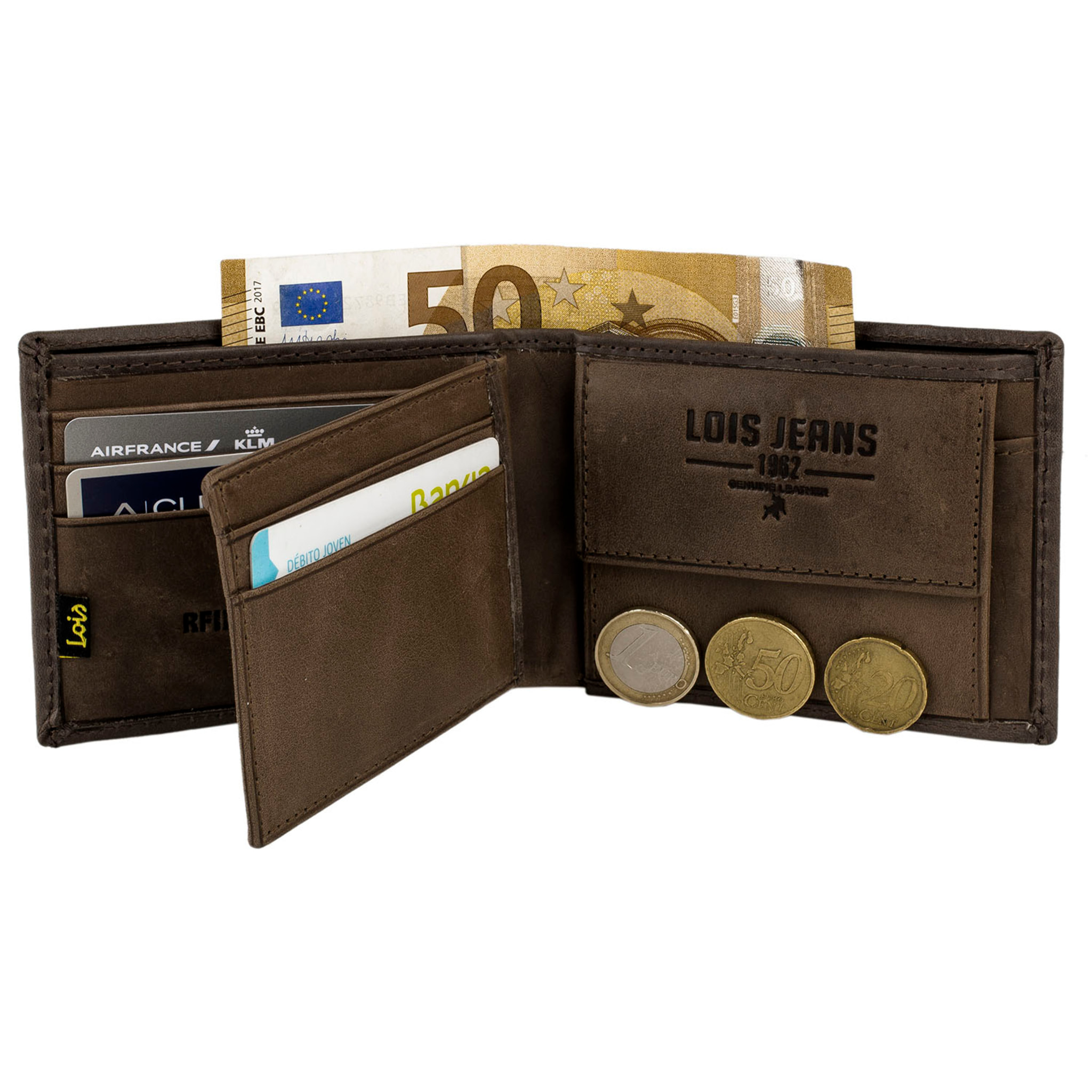 Cartera Lois Knight En Piel Marron