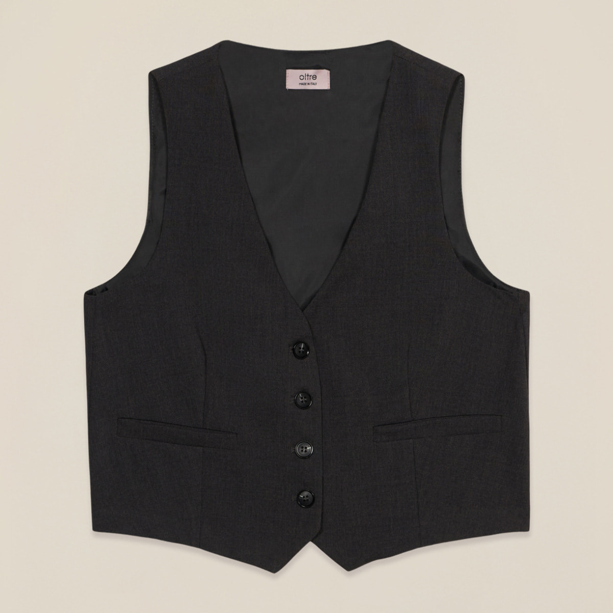 Oltre - Gilet in flanella - Grigio