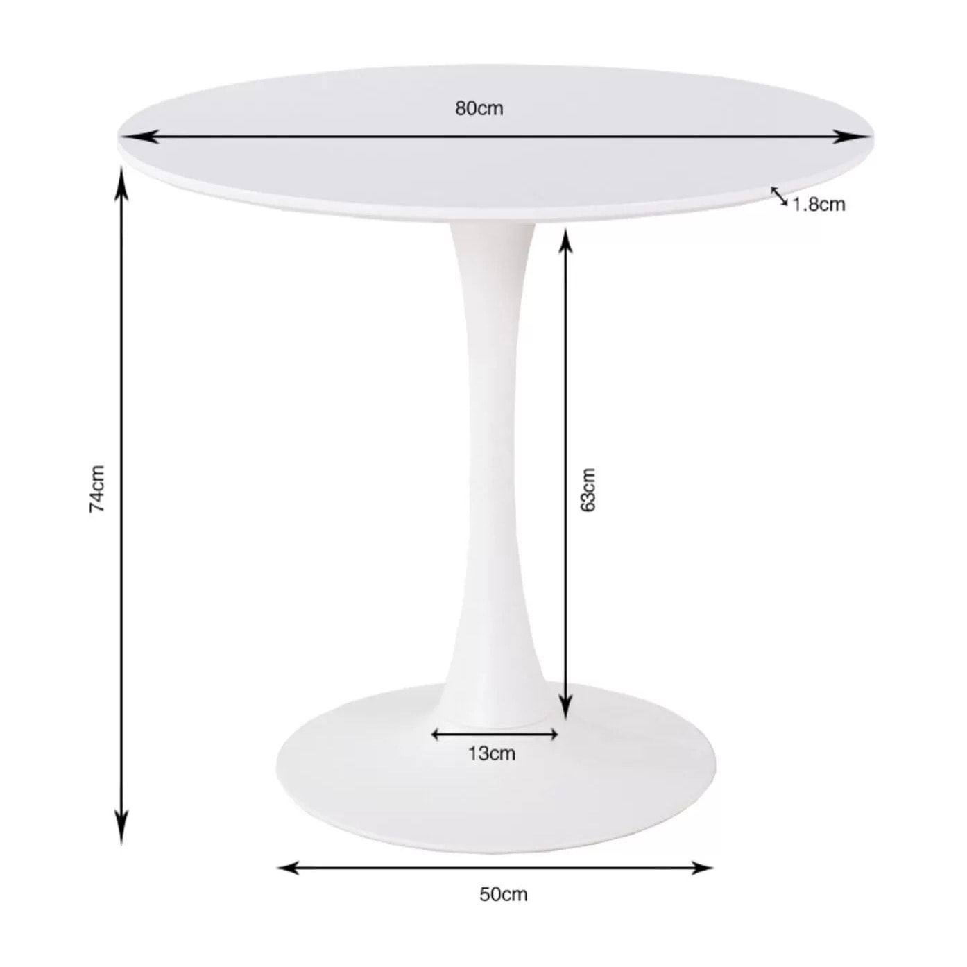 Table Schickeria effet marbre noir Kare Design